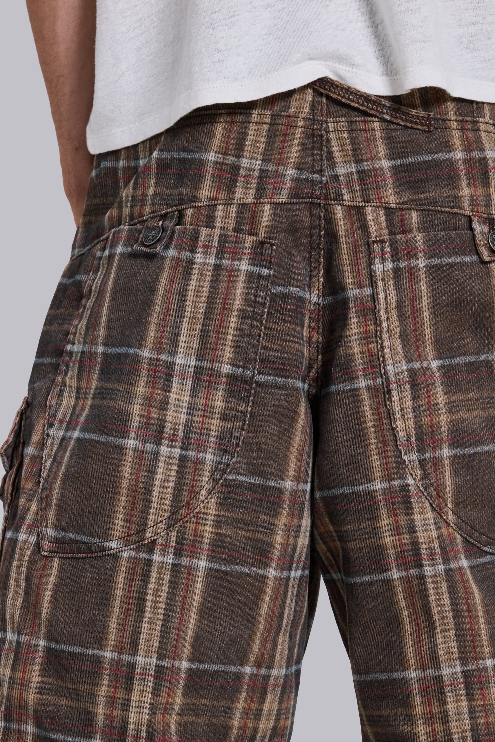 Brown Check Cadet Shorts
