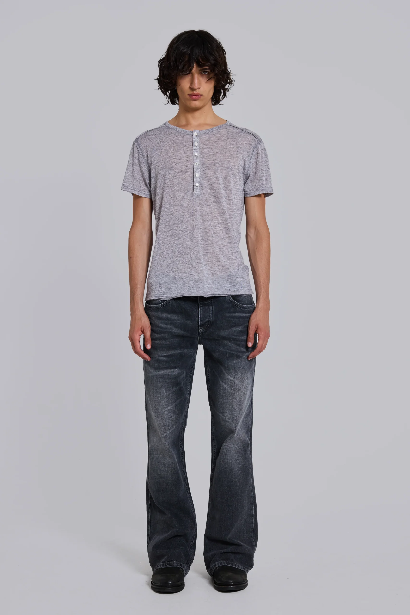 Washed Black Jude Bootcut Jeans