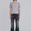 Washed Black Jude Bootcut Jeans