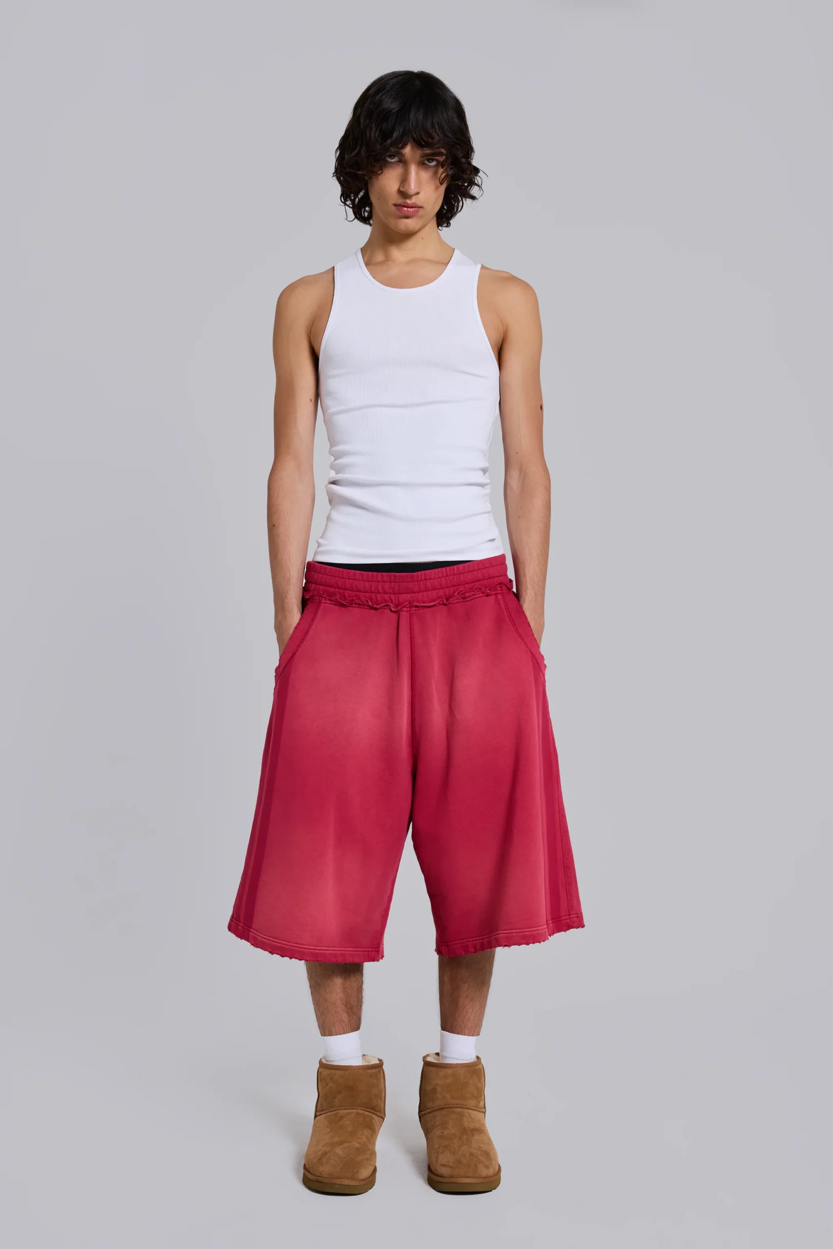 2876-red-sport-stripe-monster-jogger-shorts-1.webp Red Sport Stripe Monster Jogger Shorts