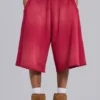 2876-red-sport-stripe-monster-jogger-shorts-3.webp Red Sport Stripe Monster Jogger Shorts