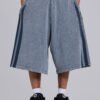 2884-washed-grey-sporty-stripe-monster-jogger-shorts-1.jpg Washed Grey Sporty Stripe Monster Jogger Shorts