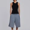 2884-washed-grey-sporty-stripe-monster-jogger-shorts-5.webp Washed Grey Sporty Stripe Monster Jogger Shorts