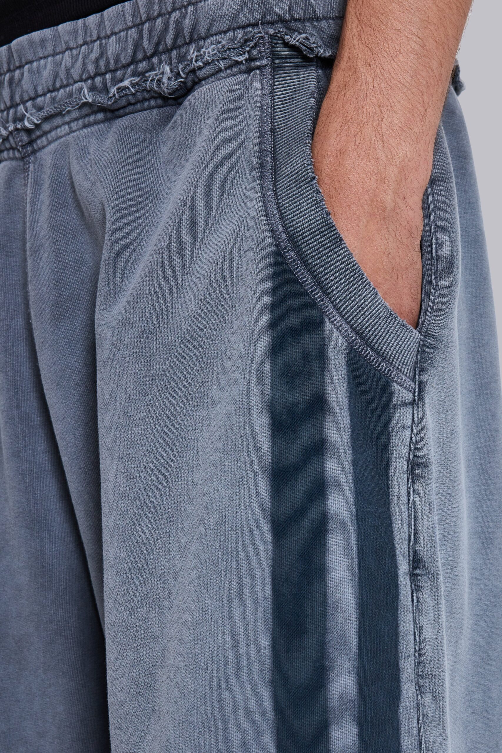 2884-washed-grey-sporty-stripe-monster-jogger-shorts-8.jpg Washed Grey Sporty Stripe Monster Jogger Shorts