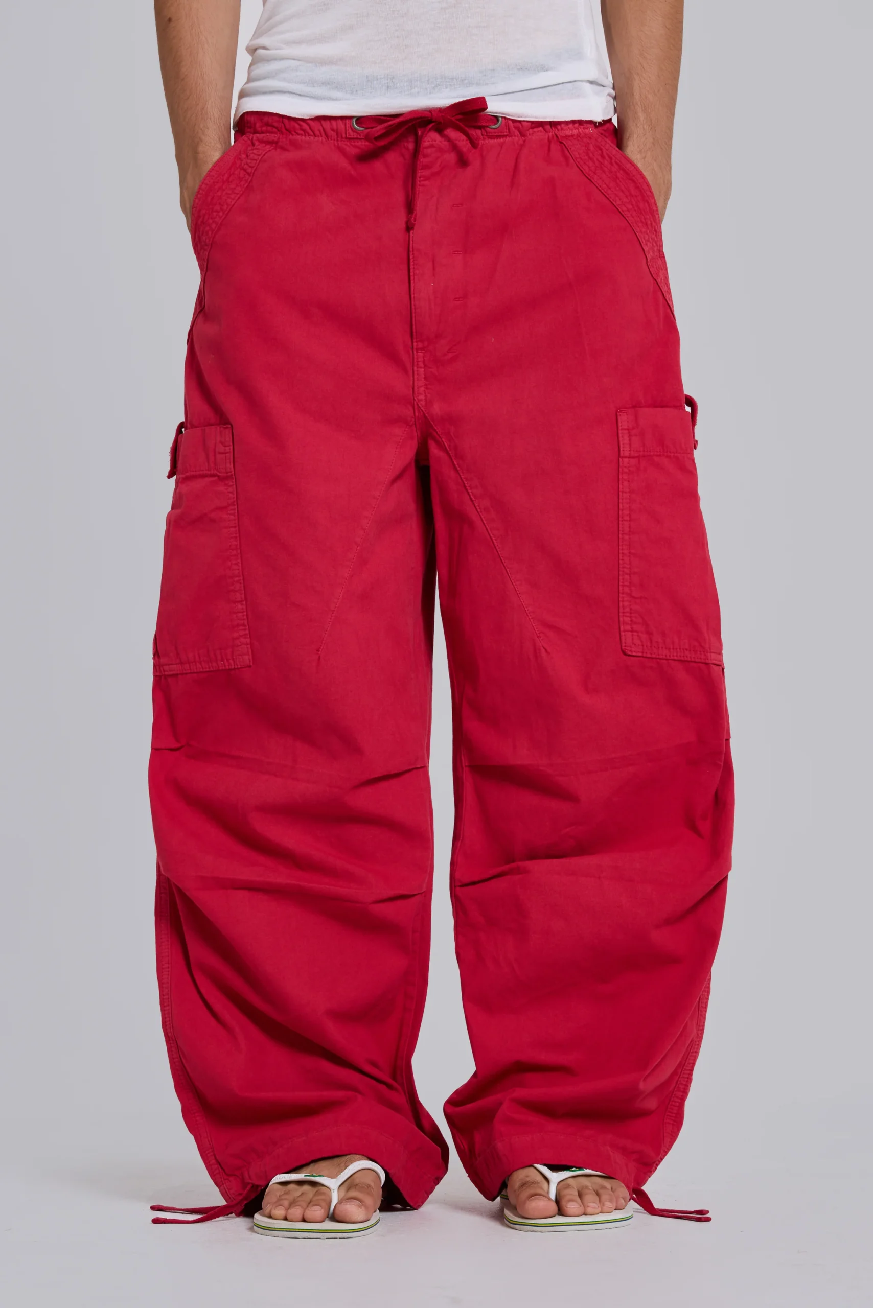 Red Parachute Cargo Pants