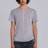 Grey Marl Haze Henley T-Shirt