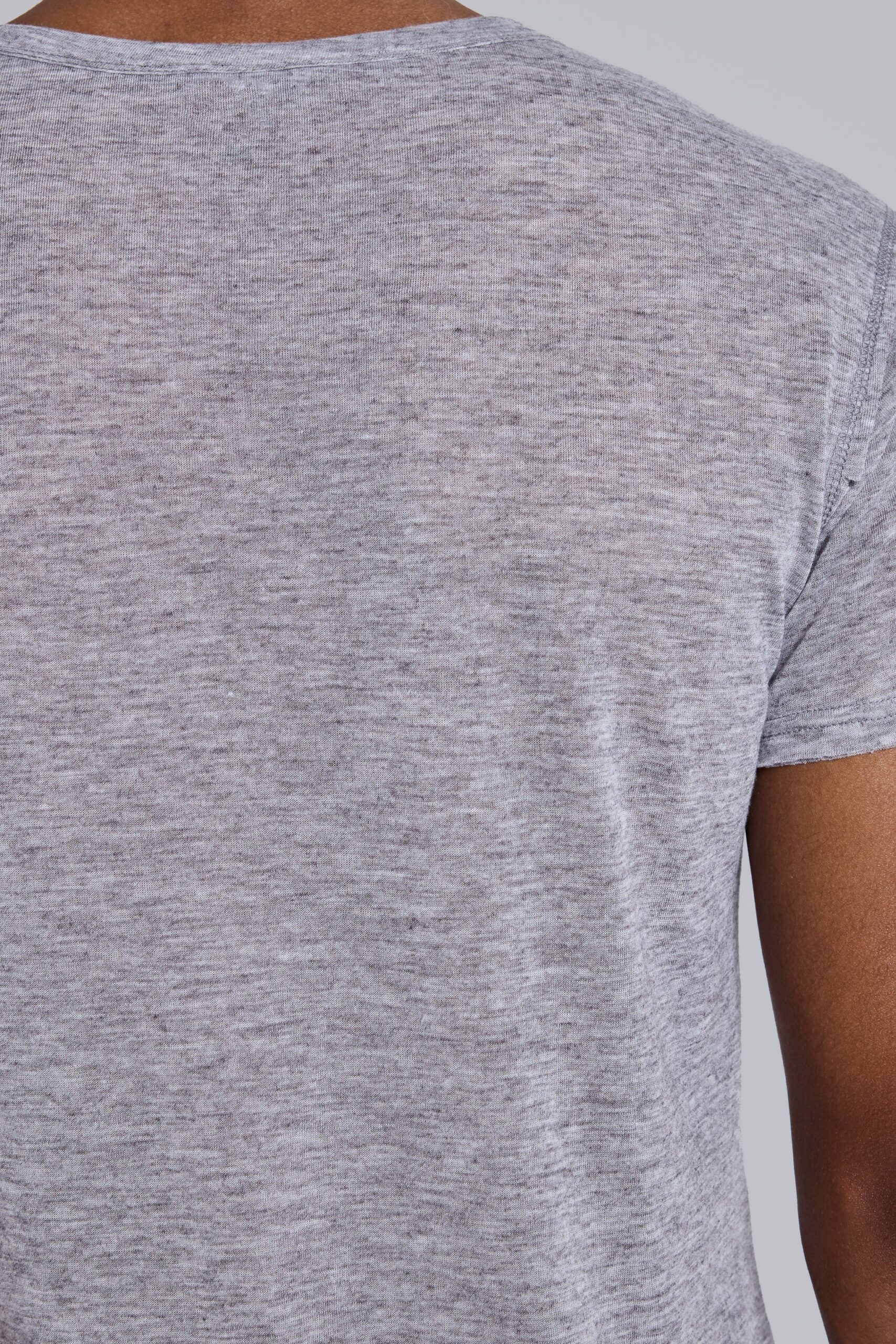 Grey Marl Haze Henley T-Shirt