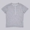 Grey Marl Haze Henley T-Shirt