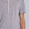 Grey Marl Haze Henley T-Shirt