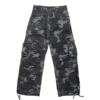 Washed Black Trooper Camo Cargo Pant