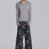 Washed Black Trooper Camo Cargo Pant