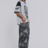 Washed Black Trooper Camo Cargo Pant