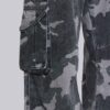 Washed Black Trooper Camo Cargo Pant