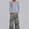 Needle Punch Woodland Camo Colossus Jeans
