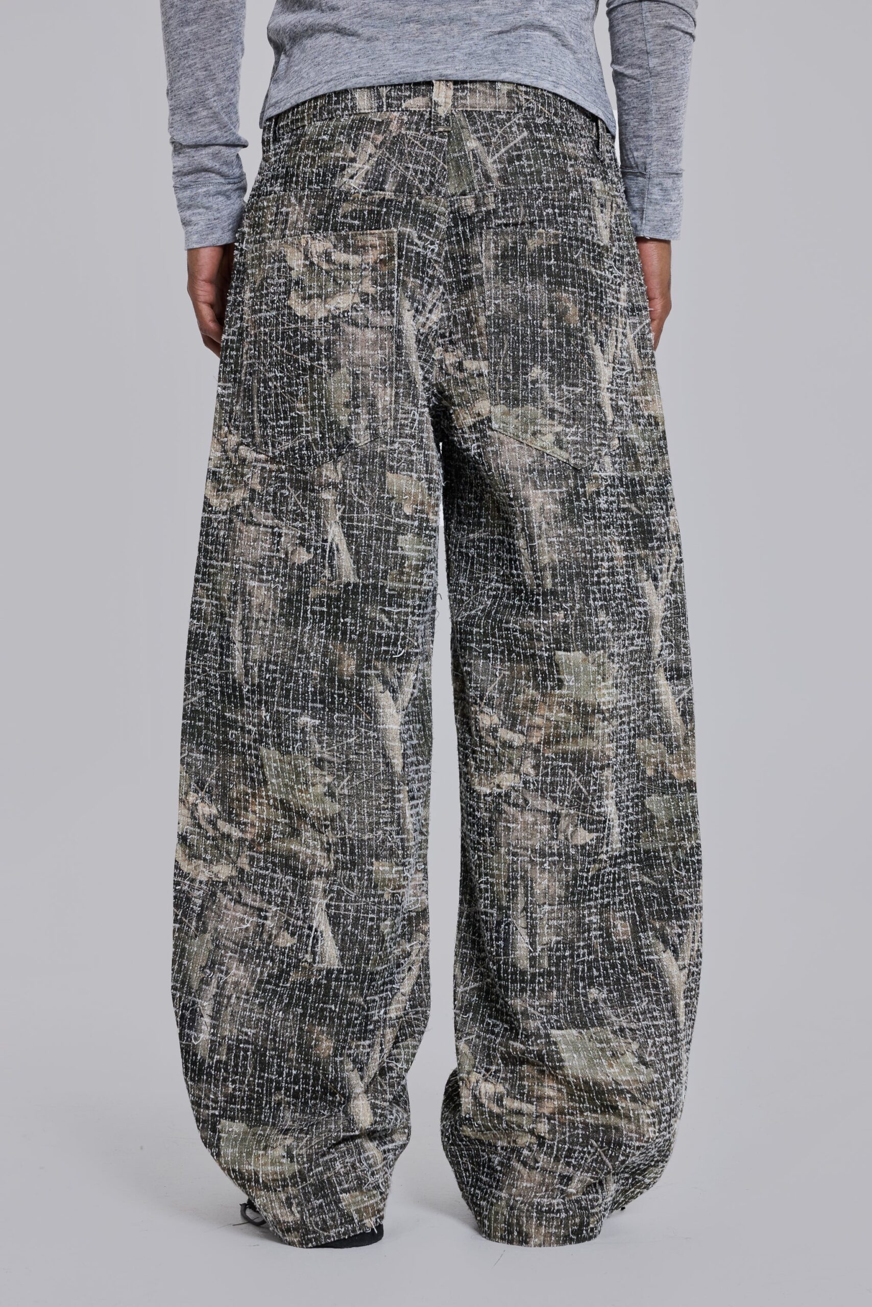 Needle Punch Woodland Camo Colossus Jeans