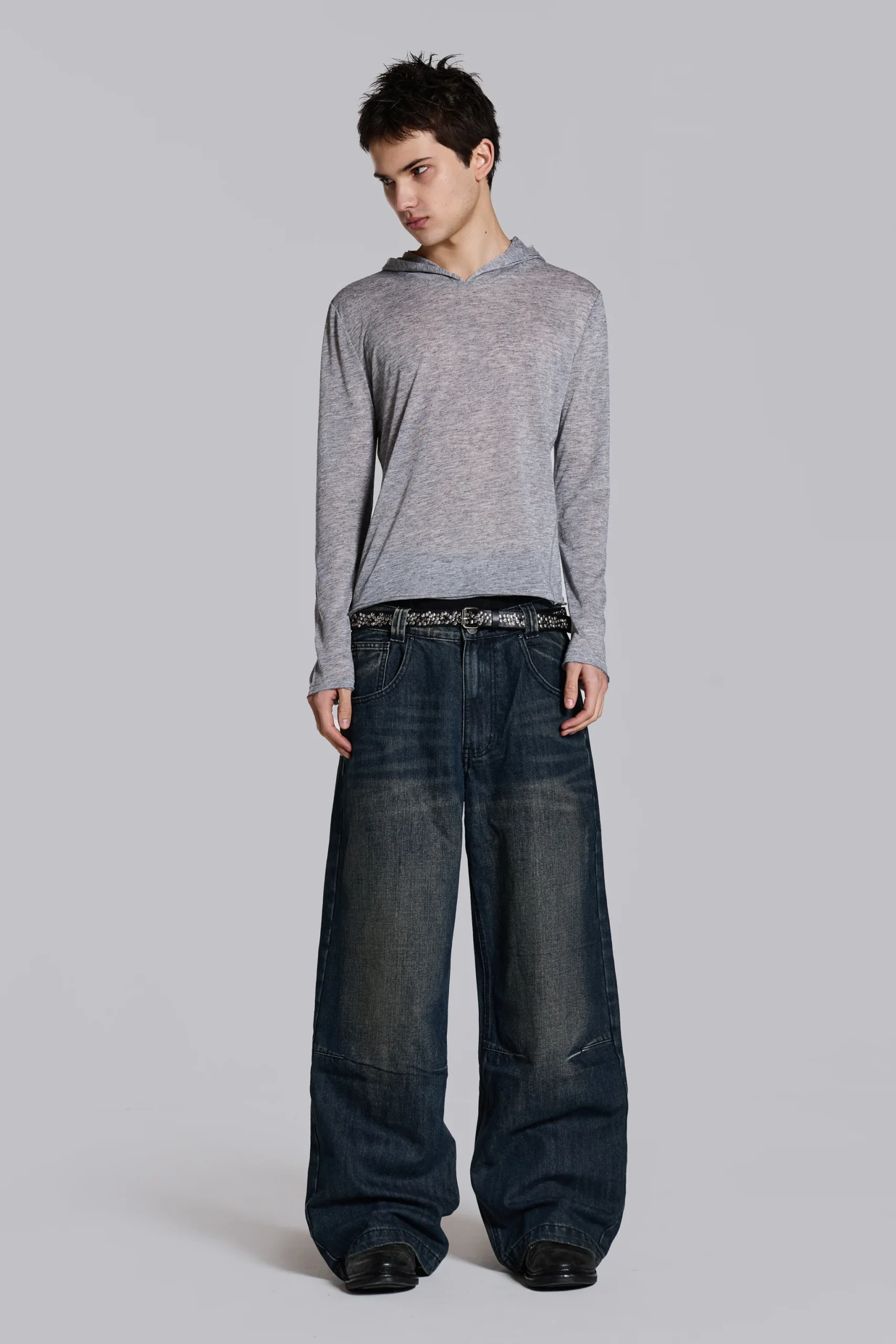 Grey Marl Mist Hoodie