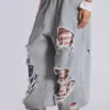 Stars and Stripes Distressed Monster Joggers