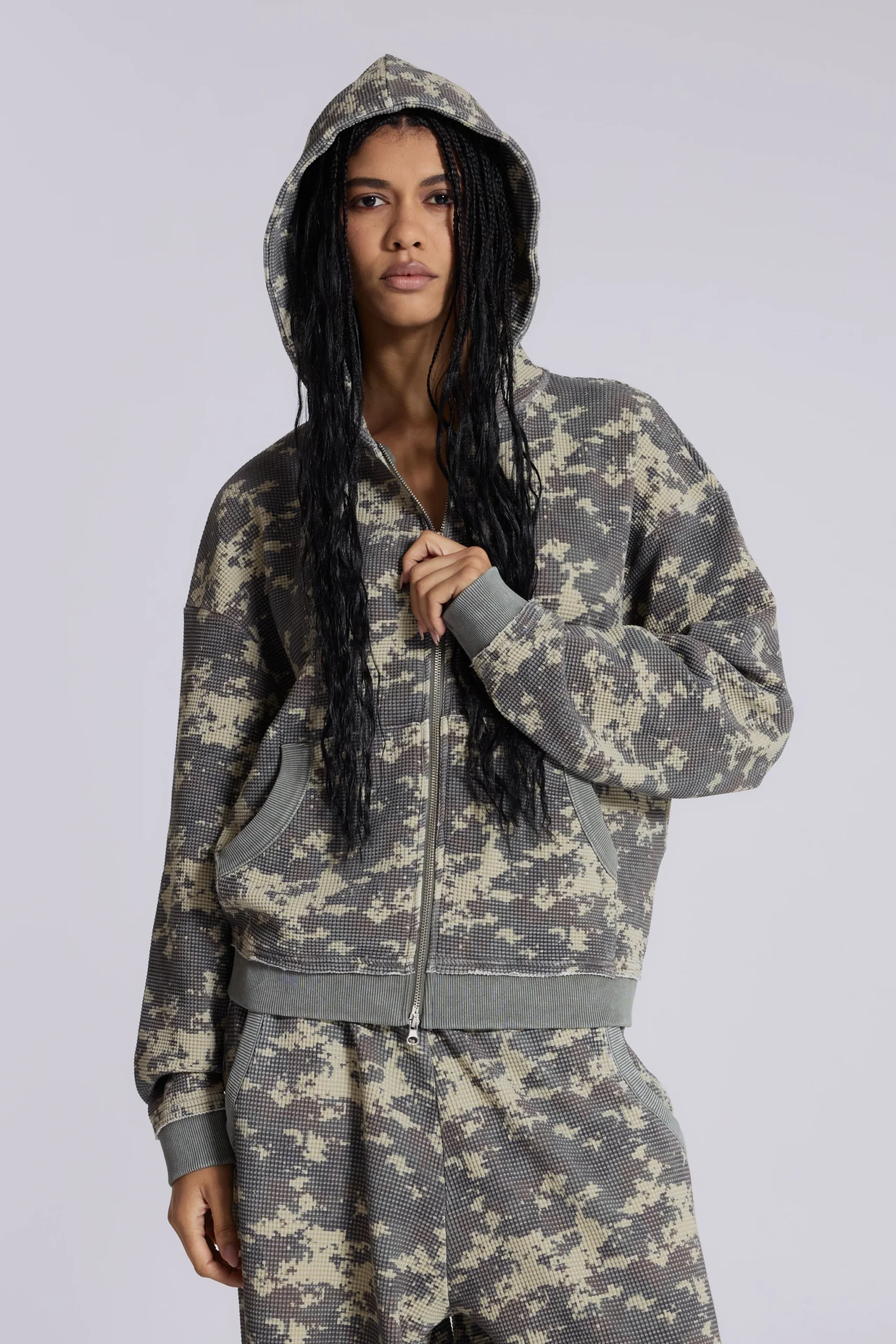 Digi Camo Waffle Hoodie