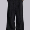 Black Pinstripe Goliath Suit Pants