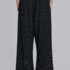 Black Pinstripe Goliath Suit Pants
