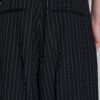 Black Pinstripe Goliath Suit Pants