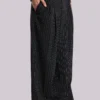 Black Pinstripe Goliath Suit Pants