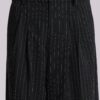 Black Pinstripe Goliath Suit Pants