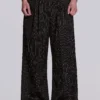 Black Pinstripe Goliath Suit Pants