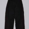 Black Mesh Vapor Tracksuit Bottoms
