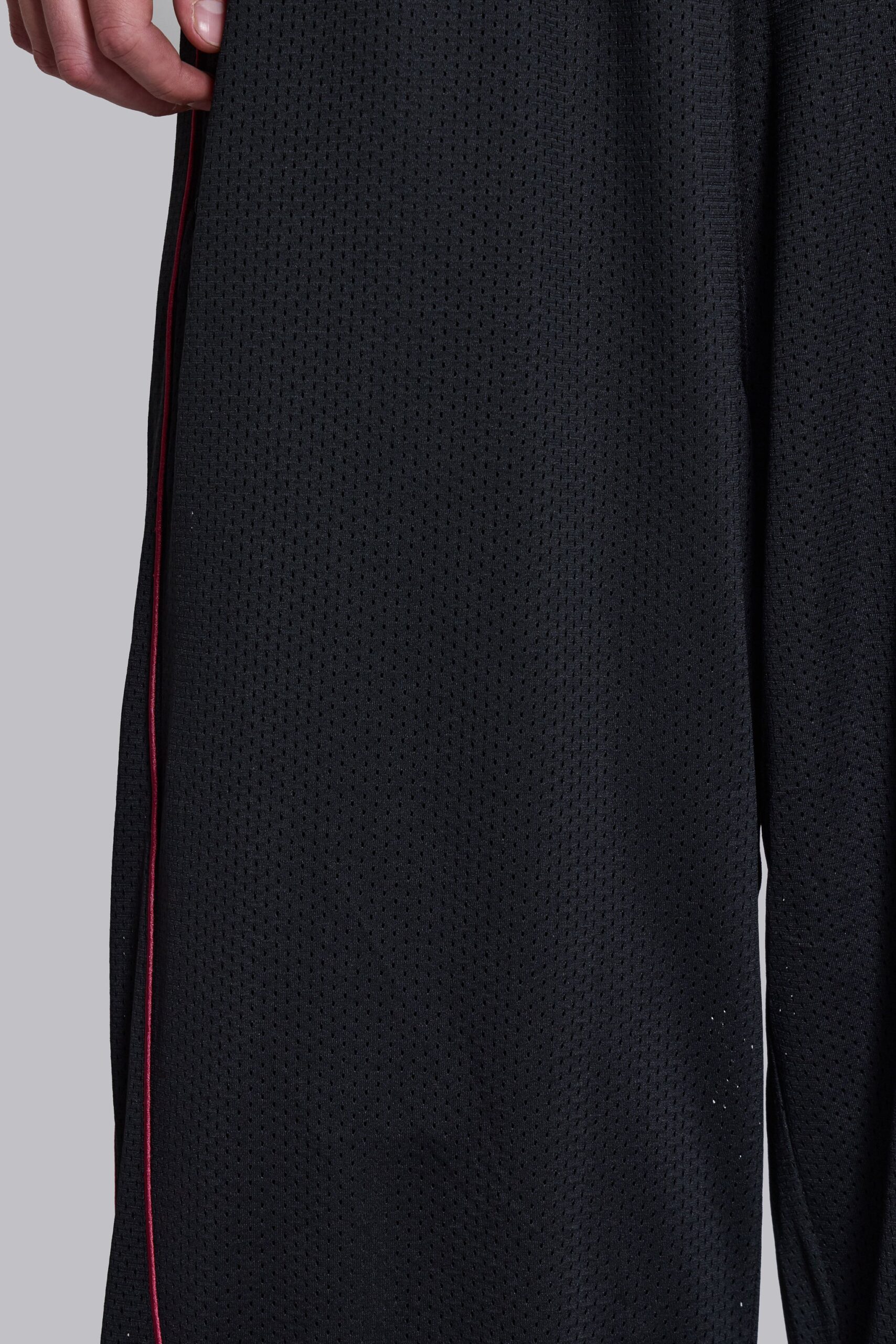 Black Mesh Vapor Tracksuit Bottoms