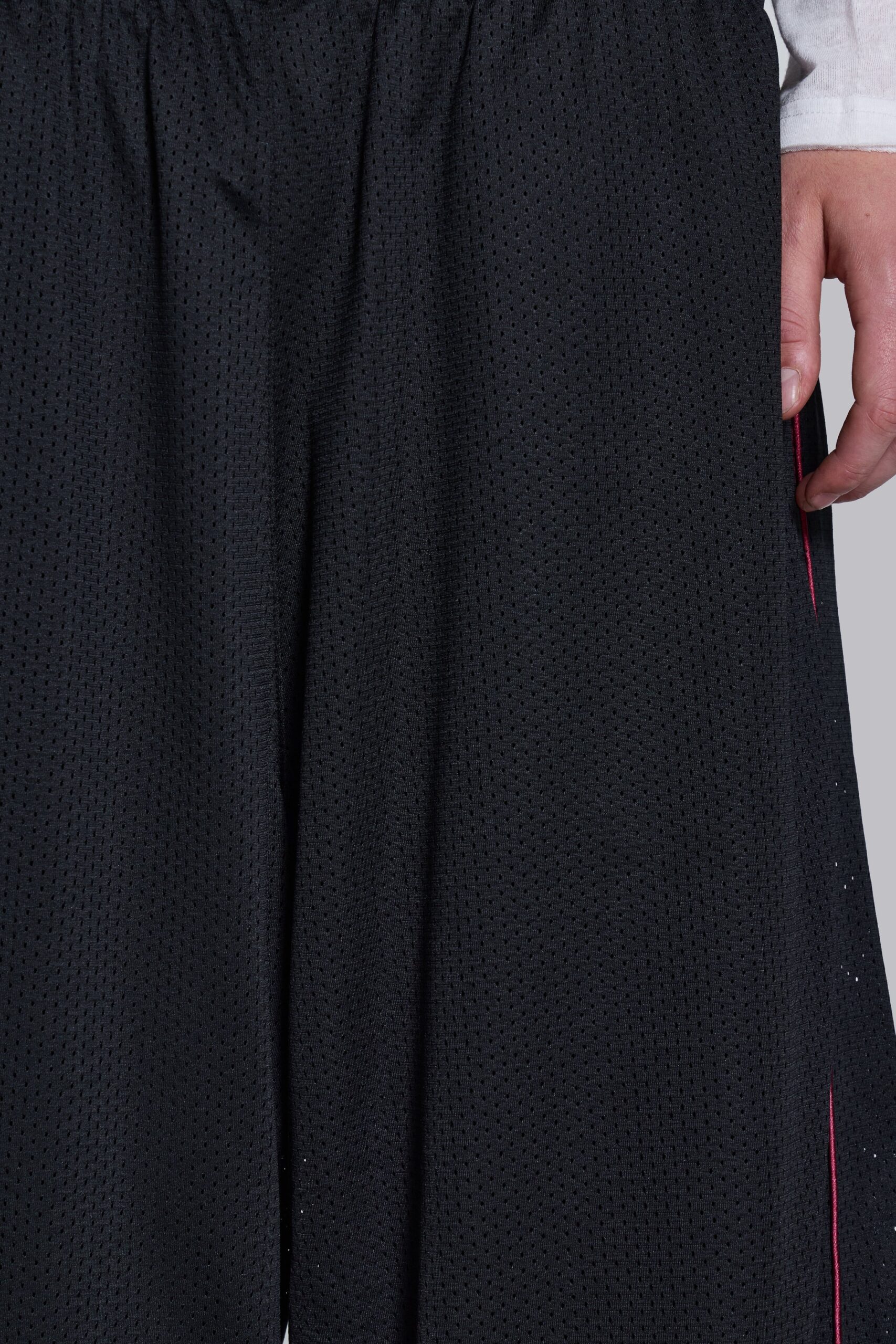 Black Mesh Vapor Tracksuit Bottoms