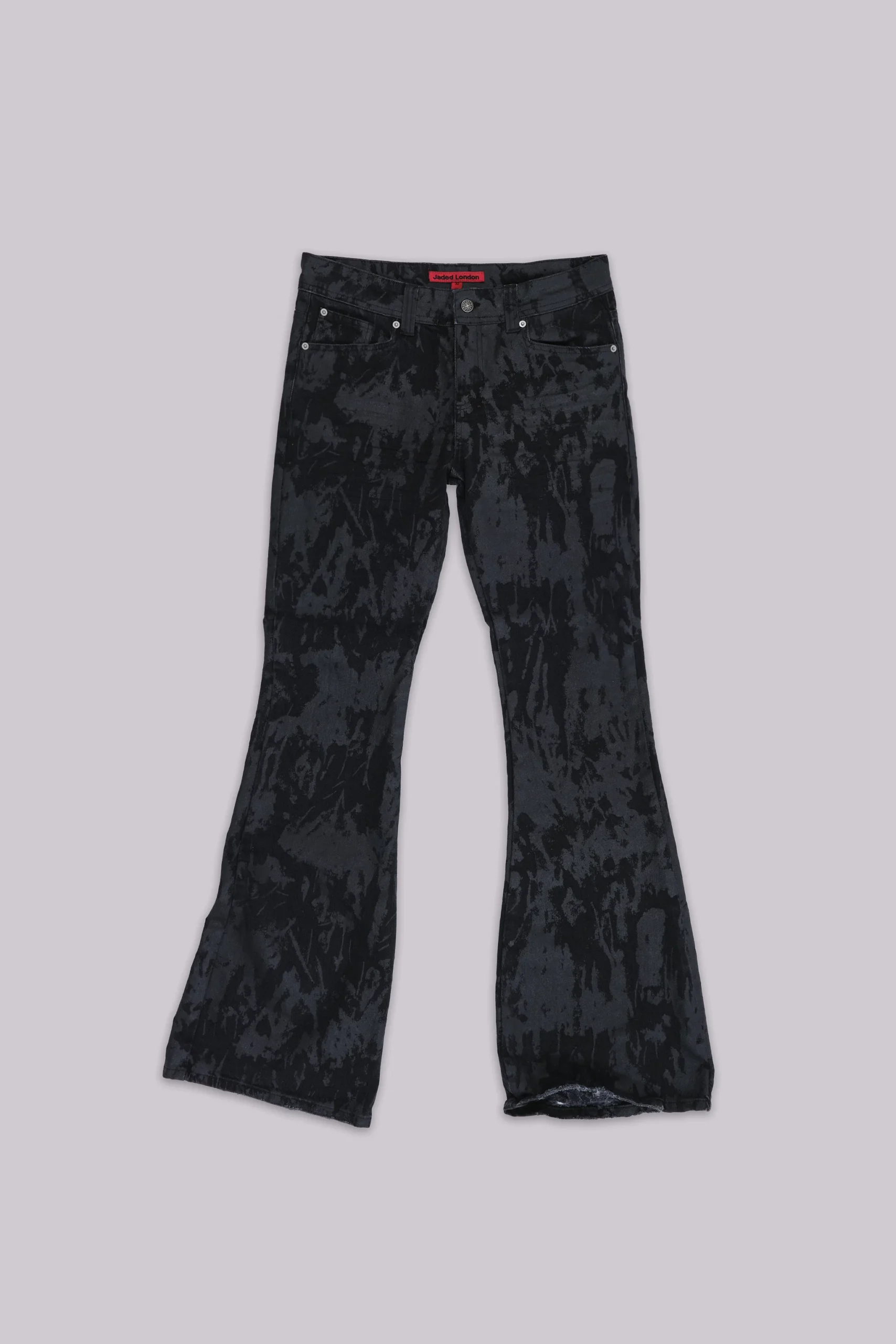 Wax Coated Drift Bootcut Jeans
