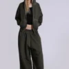 Khaki Oversized Monster Hoodie