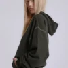 Khaki Oversized Monster Hoodie