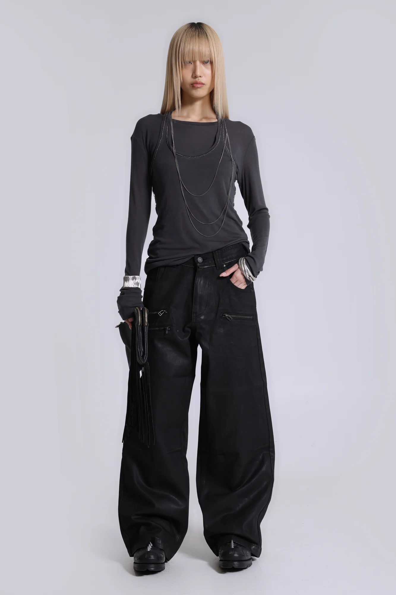 Coated Zip Colossus Jeans