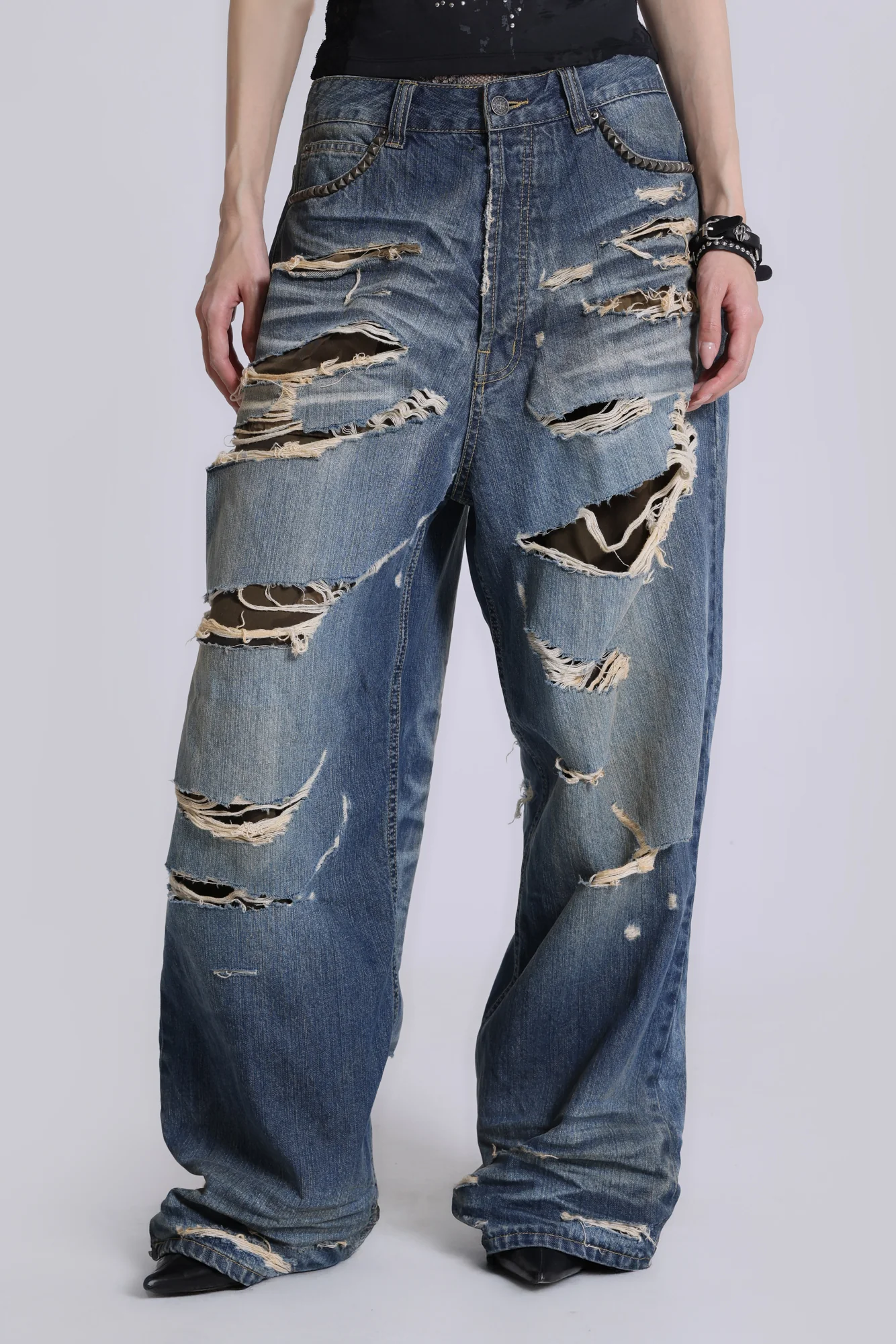 Hidden Camo Ripped XL Colossus Jeans