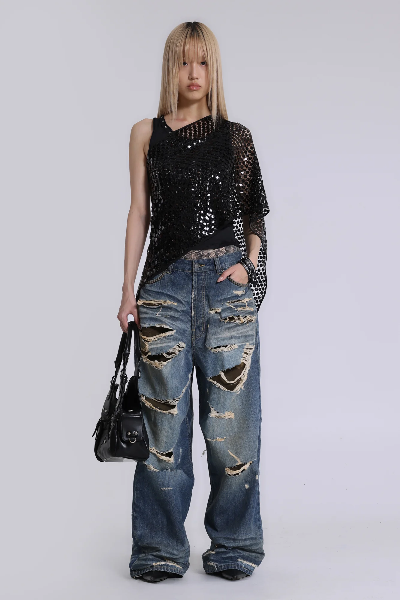 Hidden Camo Ripped XL Colossus Jeans