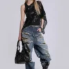 Hidden Camo Ripped XL Colossus Jeans