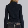 Rebel Military Jacket in Washed Black