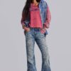3266-mid-blue-distressed-creased-drift-flared-jeans-5.jpg Mid Blue Distressed Creased Drift Flared Jeans