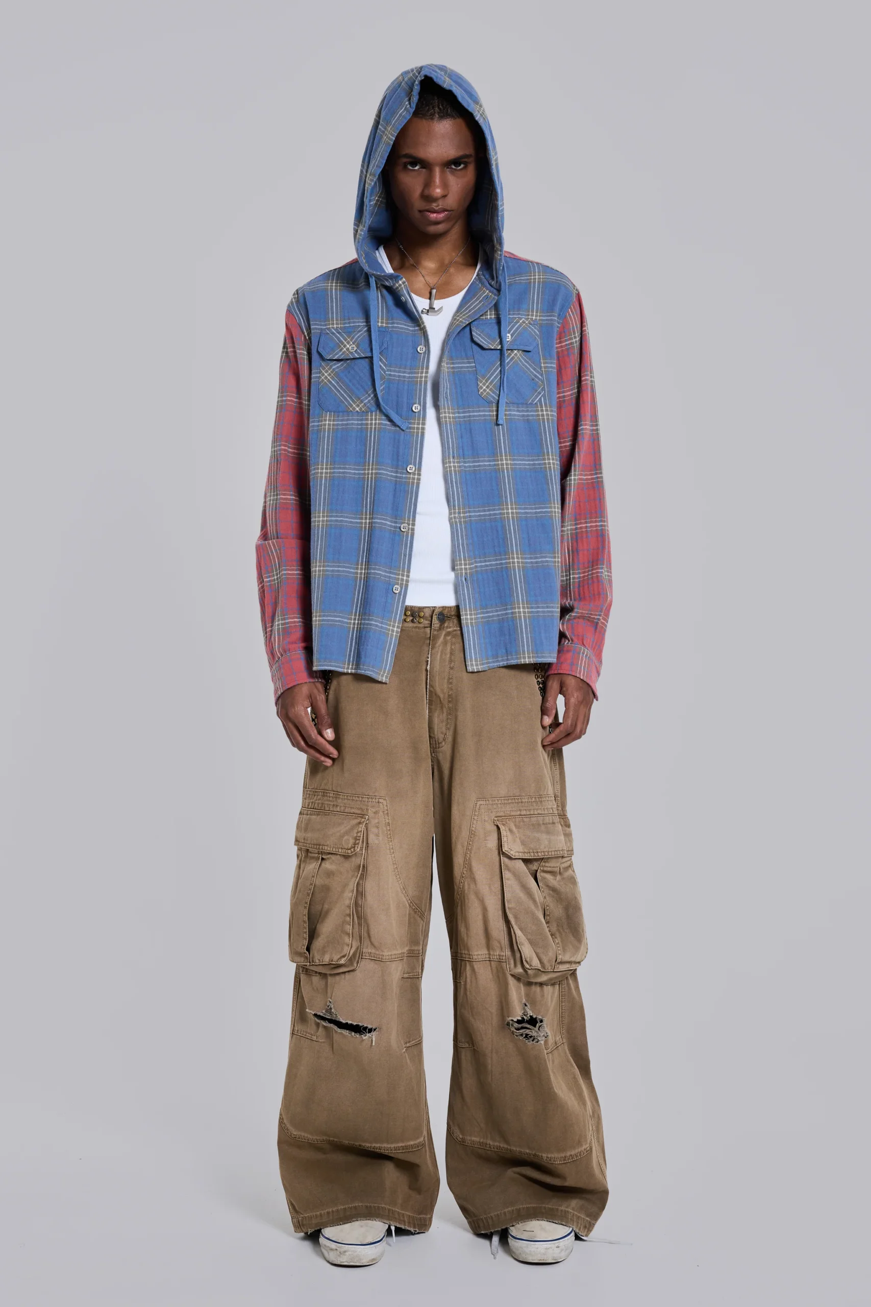 327-checked-button-up-hooded-shirt-6.webp Checked Button-Up Hooded Shirt