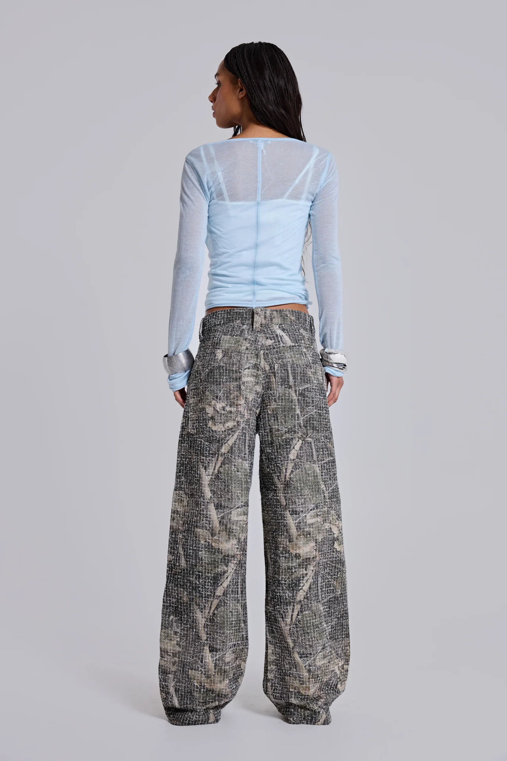 Needle Punch Woodland Camo Colossus Jeans