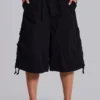 Black Parachute Cargo Shorts