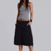 Black Parachute Cargo Shorts