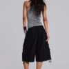 Black Parachute Cargo Shorts
