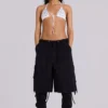 Black Parachute Cargo Shorts