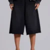 Washed Black Monster Jogger Shorts
