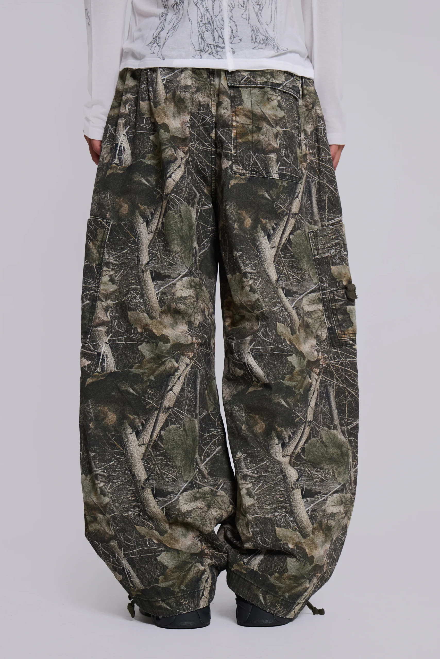 Woodland Camo Parachute Pants