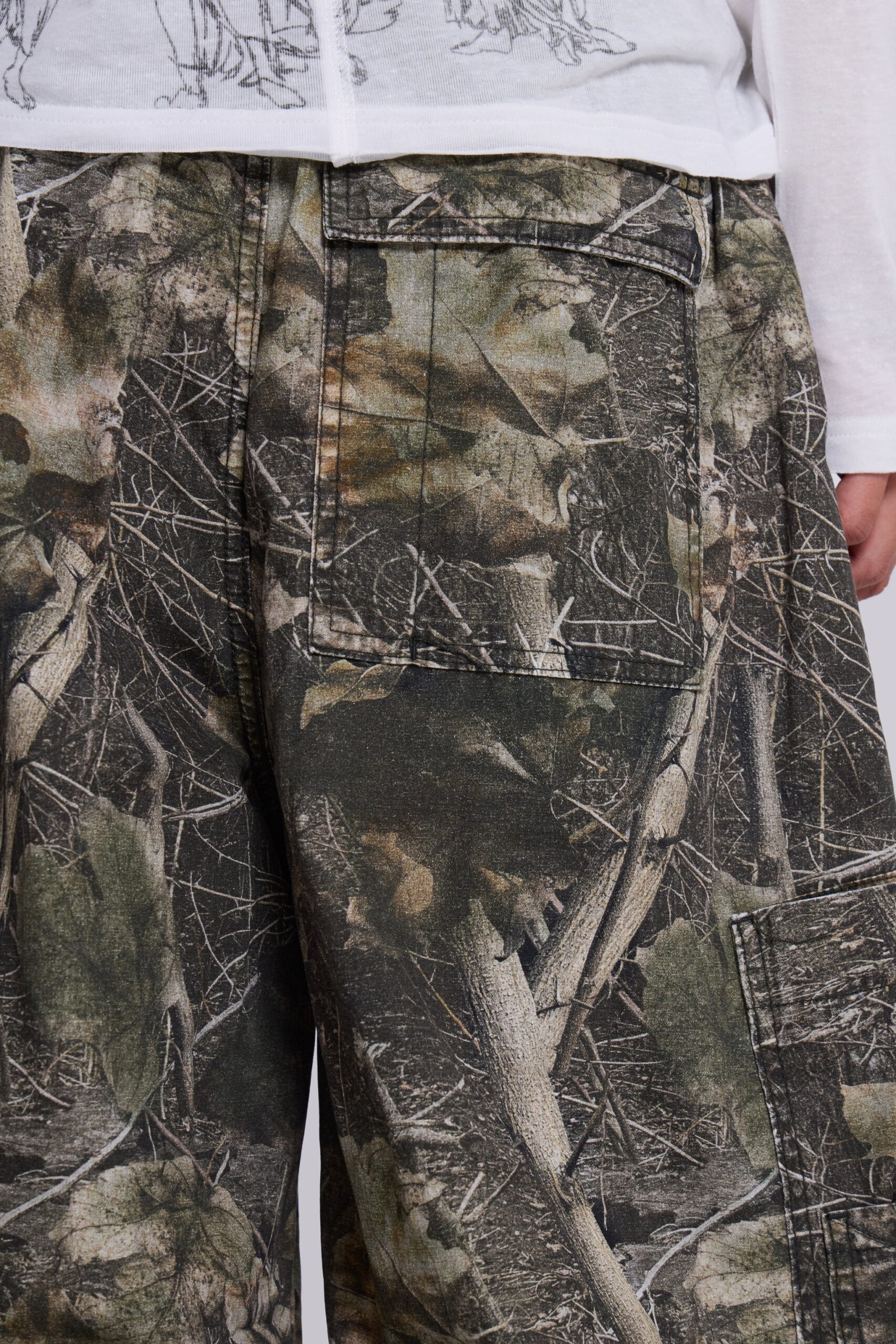 Woodland Camo Parachute Pants