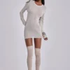 Oatmeal Mist Mini Dress
